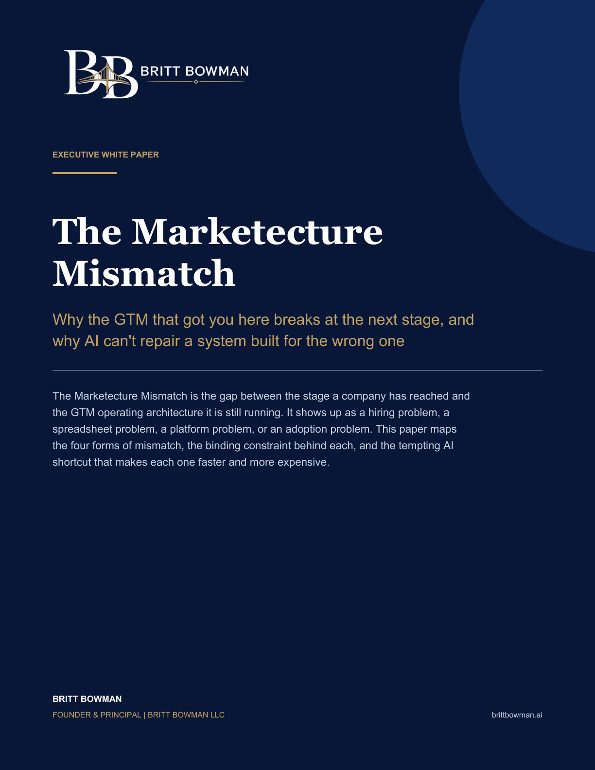 The Marketecture Mismatch whitepaper cover